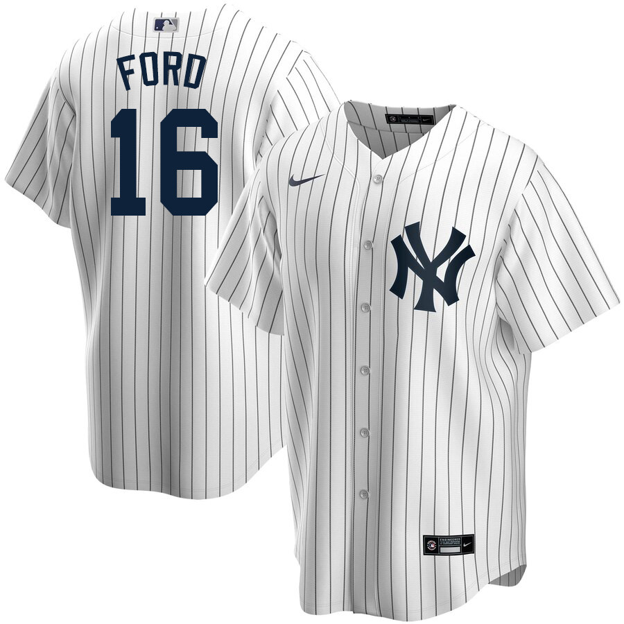 2020 Nike Men #16 Whitey Ford New York Yankees Baseball Jerseys Sale-White